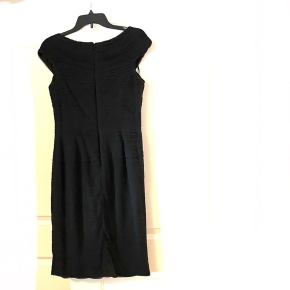 TADASHI SHOJI silk roll black COCKTAIL DRESS - Picture 2 of 7